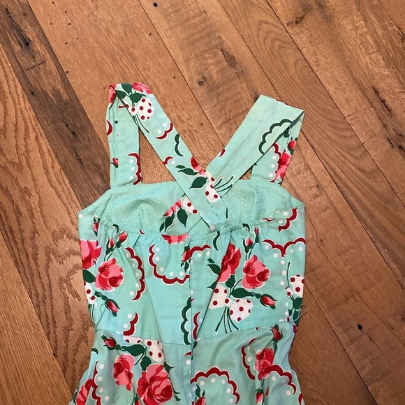 Heart of Haute Elizabeth Adjustable Strap Pin Up Vtg Inspired Dress Cotton SMALL - Picture 12 of 12